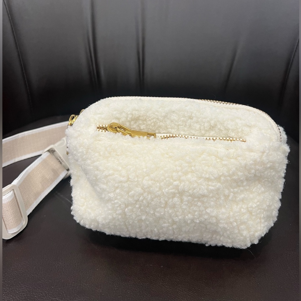 Cream Fur Belt Bag - Altar’d State